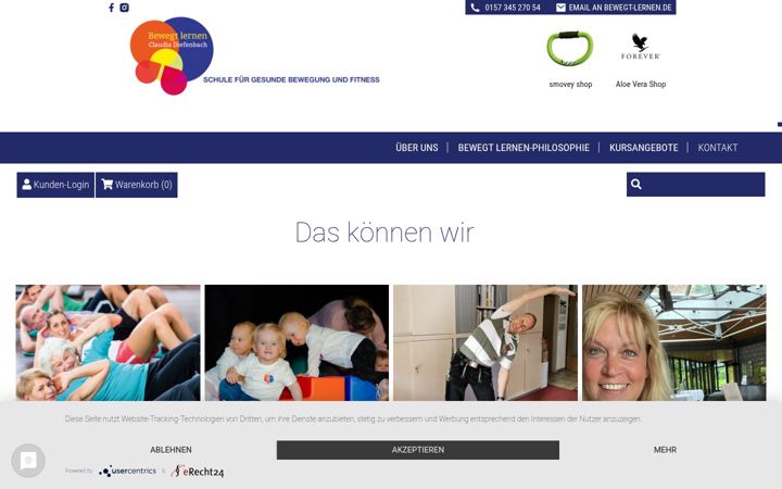 Screenshot of bewegt-lernen.de