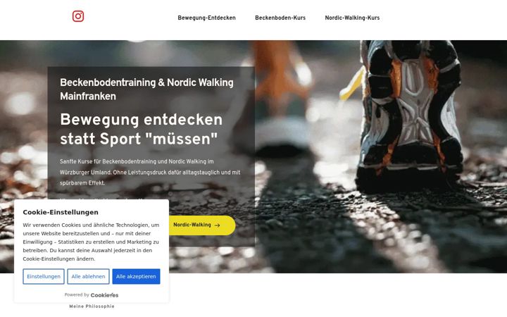 Snímek obrazovky bewegung-entdecken.de