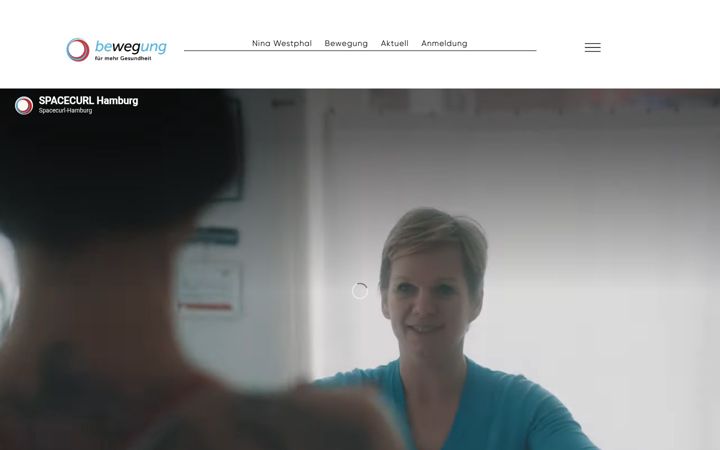 Snímek obrazovky bewegung-hh.de