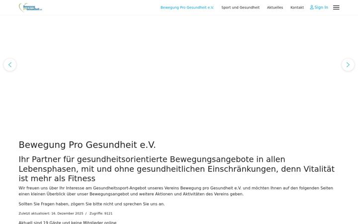 Screenshot of bewegungprogesundheit.de