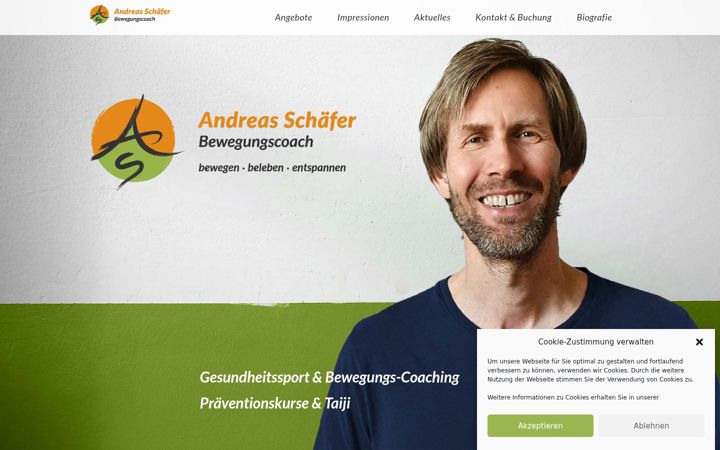 Screenshot of bewegungscoach-schaefer.de