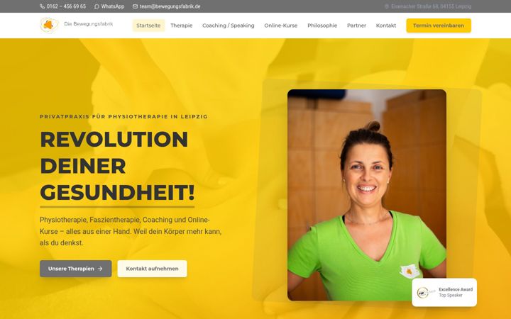 Screenshot of bewegungsfabrik.de
