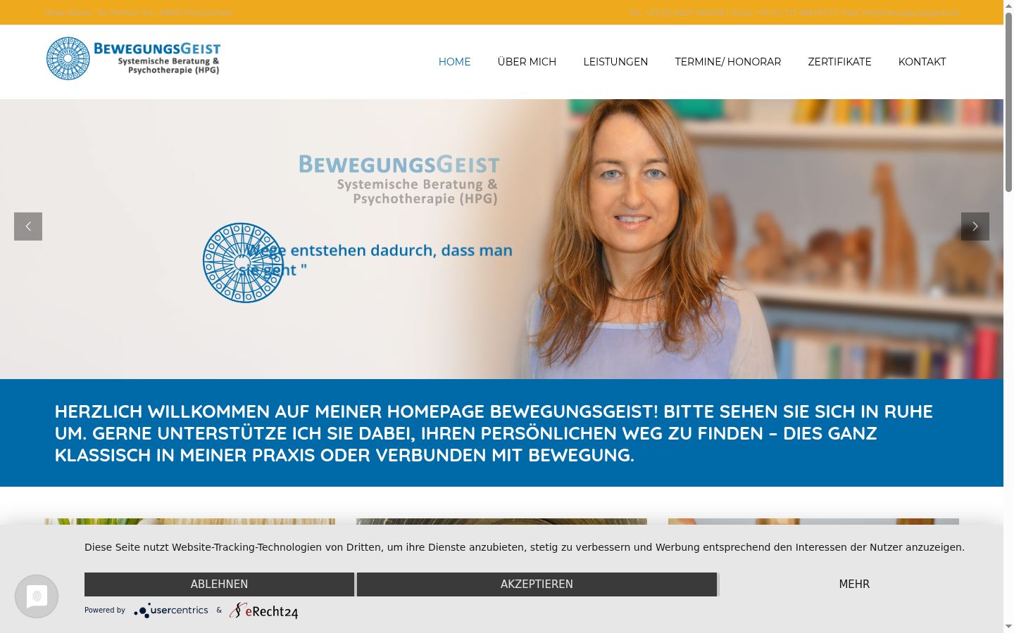 Screenshot tal-banner tal-kunsens muri qabel kwalunkwe interazzjoni