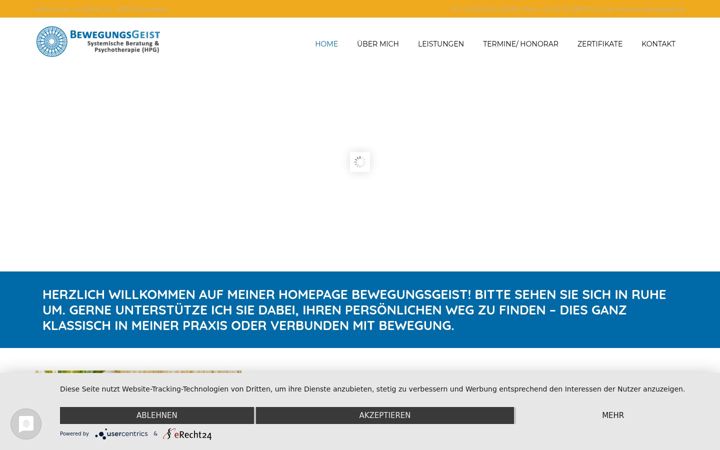 Screenshot of bewegungsgeist.de
