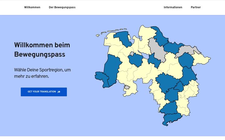Screenshot of bewegungspass-nds.de