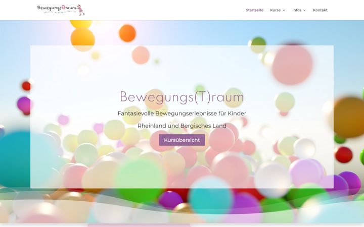 Screenshot of bewegungstraum.com
