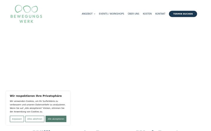 Screenshot of bewegungswerkbern.ch