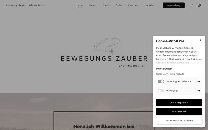 Screenshot of bewegungszauber.at