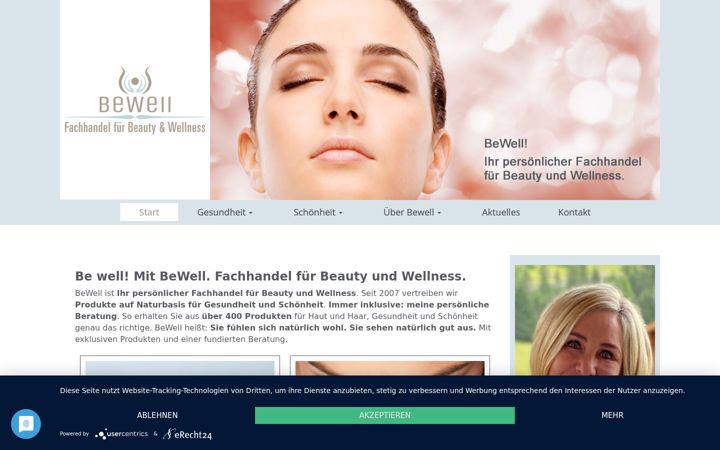 Screenshot di bewell-bw.de