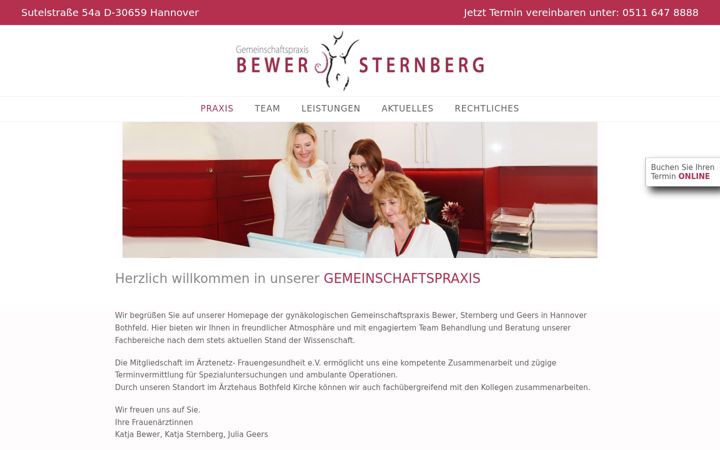 Screenshot of bewer-sternberg.de