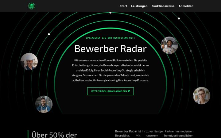 Screenshot of bewerber-radar.de