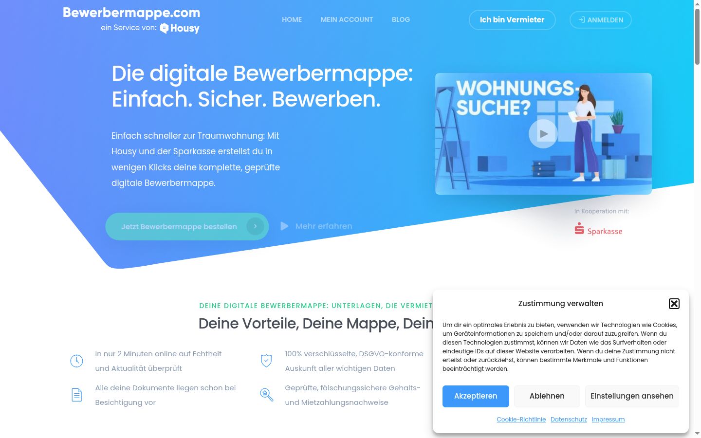 Screenshot van de toestemmingsbanner zoals getoond vóór enige interactie
