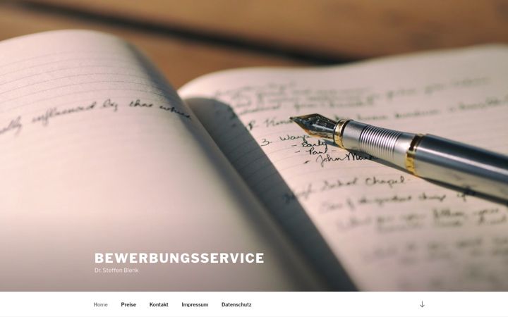 Screenshot of bewerbungsservice-blenk.de