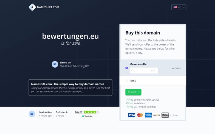 Screenshot of bewertungen.eu