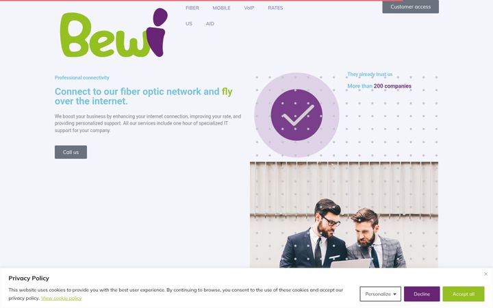 Screenshot of bewi.es