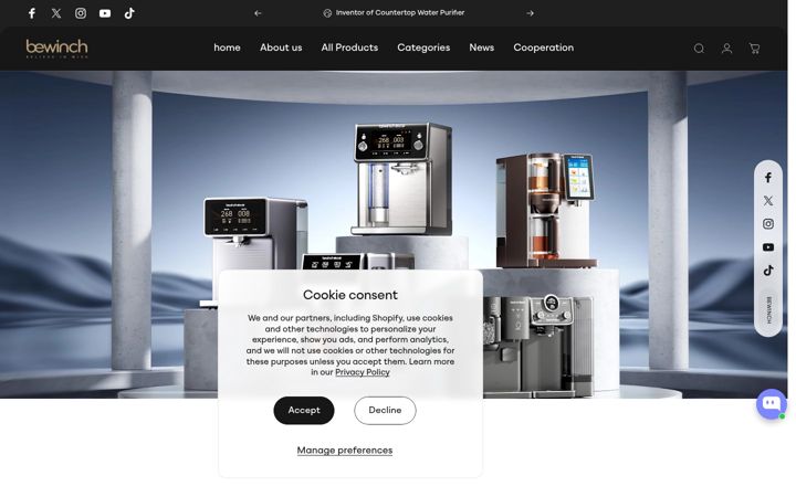 Screenshot of bewinch.com