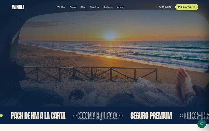 Screenshot of bewinkle.com