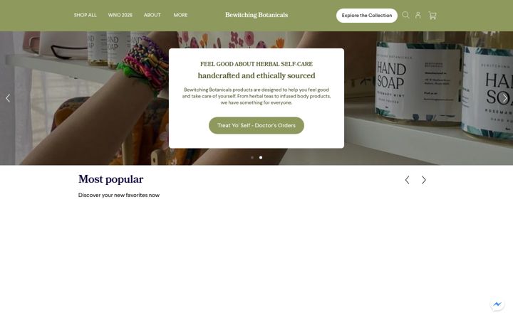 Screenshot of bewitchingbotanicals.com