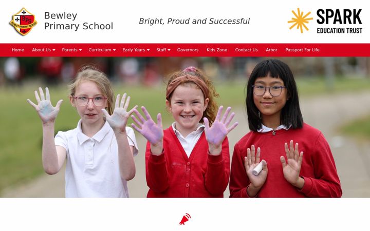 Zrzut ekranu bewleyprimary.org.uk