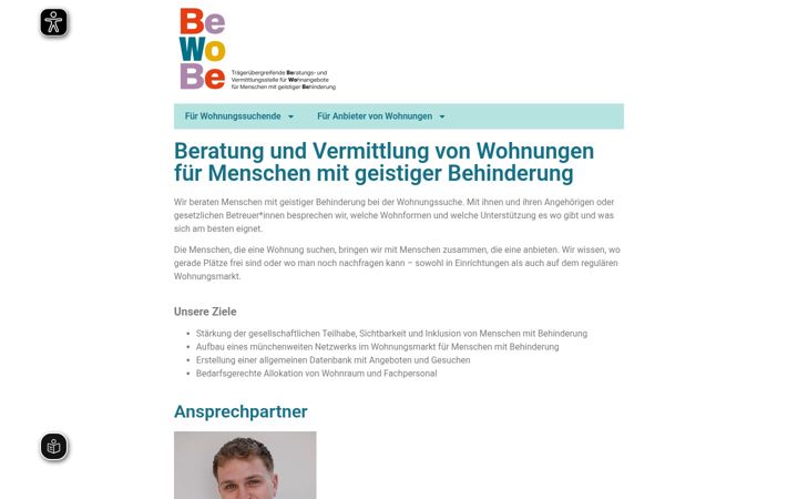 Screenshot of bewobe.de