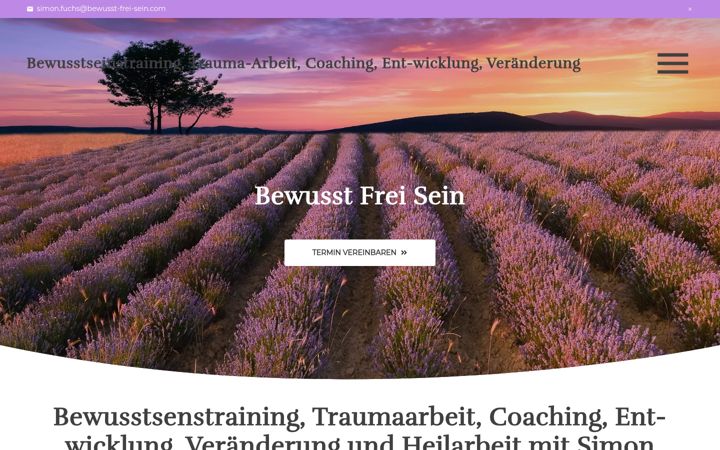 Screenshot of bewusst-frei-sein.com