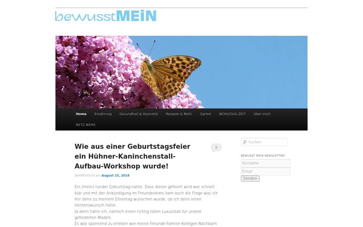 Screenshot of bewusst-mein.com