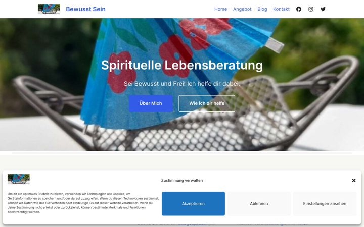 Screenshot of bewusst-sein-saarbruecken.com