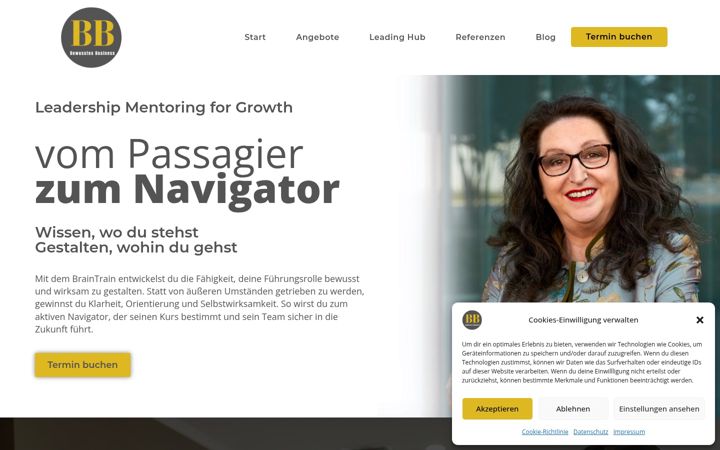 Skjermbilde av bewusstes-business.de