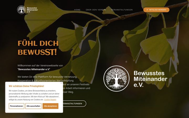 Skjermbilde av bewusstes-miteinander.de
