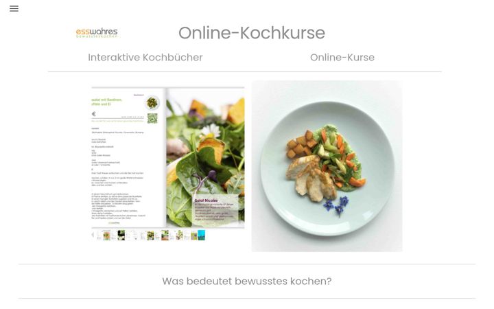 Screenshot of bewussteskochen.com