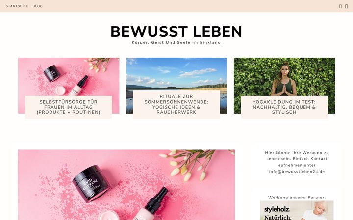 Screenshot of bewusstleben24.de