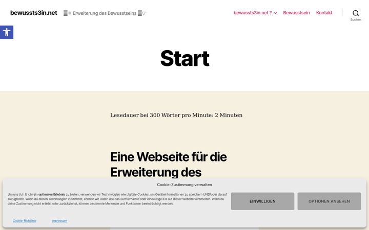 Screenshot di bewussts3in.net