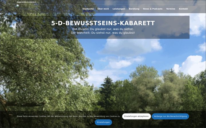 Screenshot of bewusstseins-kabarett.de