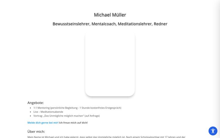 Screenshot of bewusstseinspfad.de
