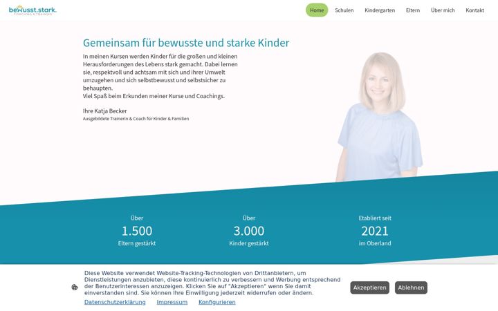 Screenshot of bewusststark.de