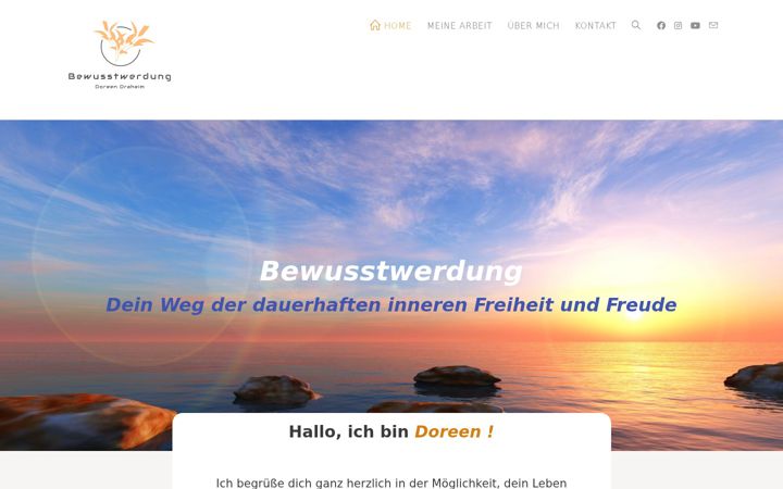 Screenshot di bewusstwerdung.net