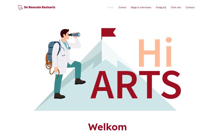 Screenshot of bewustebasisarts.nl