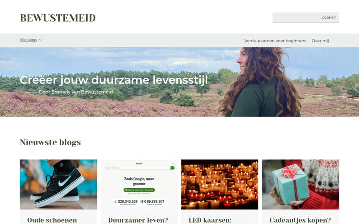 Screenshot of bewustemeid.nl