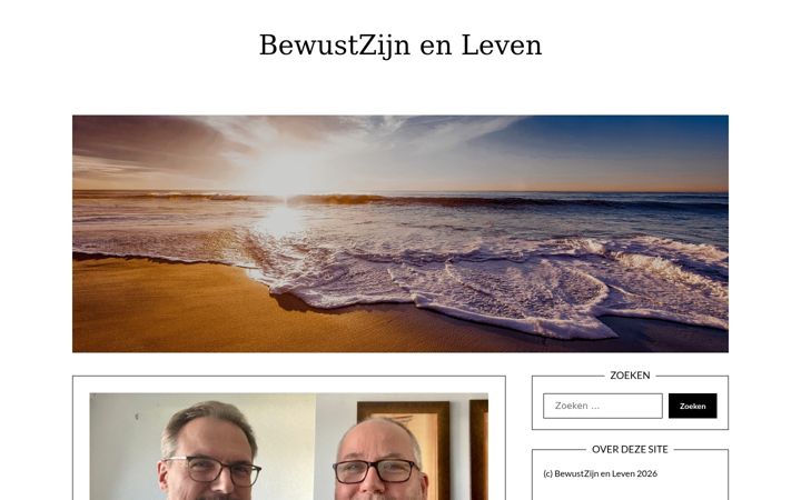 Screenshot of bewustzijnenleven.nl