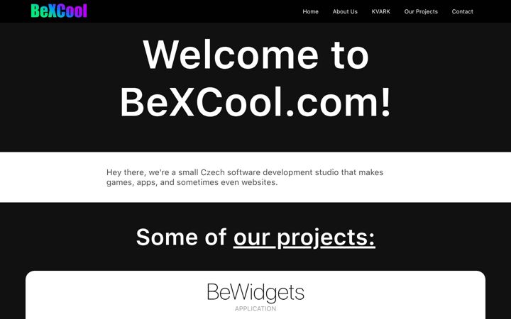 Screenshot of bexcool.com