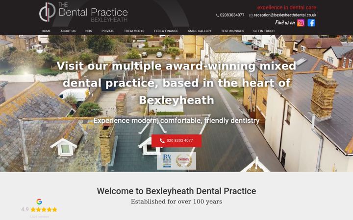 Screenshot of bexleyheathdental.co.uk