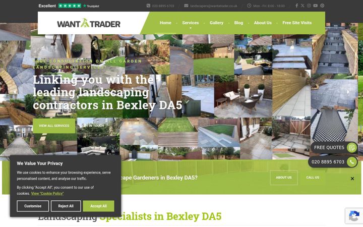 Screenshot von bexleypaving.co.uk