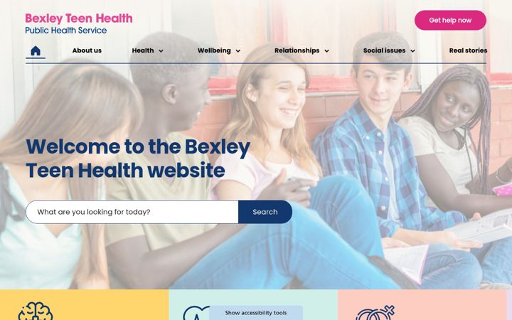 Screenshot von bexleyteenhealth.co.uk