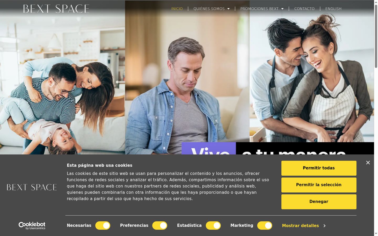Capture d'écran de la bannière de consentement affichée avant toute interaction