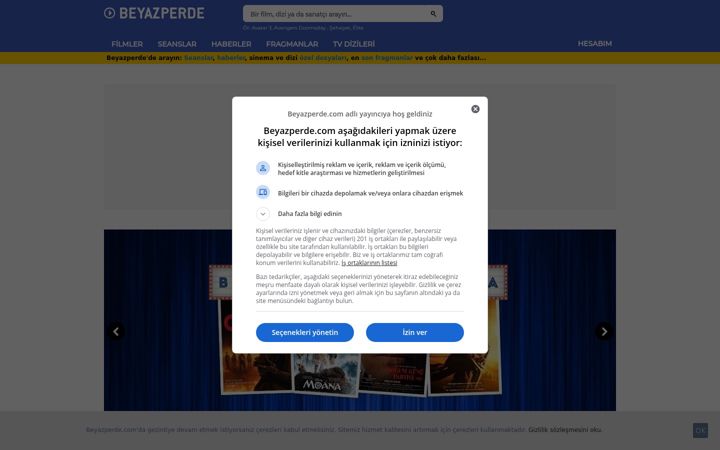 Screenshot von beyazperde.com