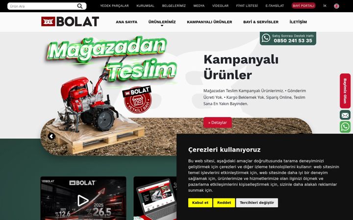 Screenshot of beybolat.com.tr