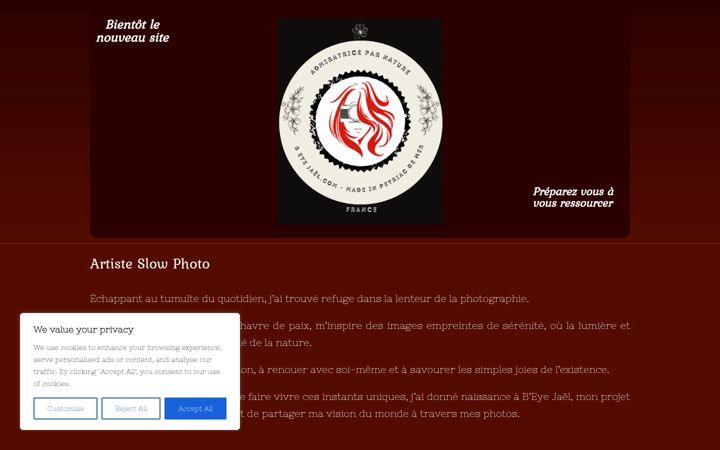 Screenshot of beyejael.com
