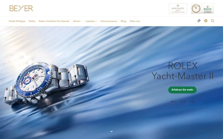 Screenshot of beyer-ch.com