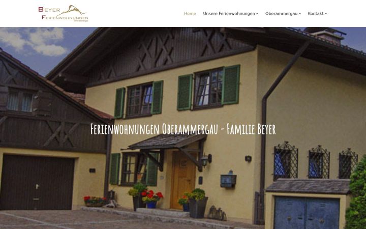 Screenshot von beyer-ferienwohnungen-oberammergau.de