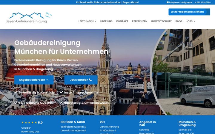 Screenshot of beyer-reinigung.de